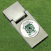 Custom Logo FoldMate Ball Marker Holder with removable magnetic ball marker for golf tournament giveaways.
