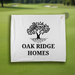 Custom Logo 15 x 18-inch performance fabric golf towel for tournament giveaways and corporate golf events