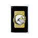 Custom logo 16x25 premium golf towel with branded imprint for tournaments