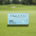 Custom Logo Printed Rectangle Name Badge with personalized name for golf tournaments and corporate events.