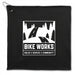 Folded custom logo recycled golf towel for promotional tournaments and golf outings