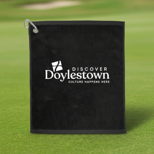 Custom Logo 15 x 18-inch terry golf towel for tournament giveaways