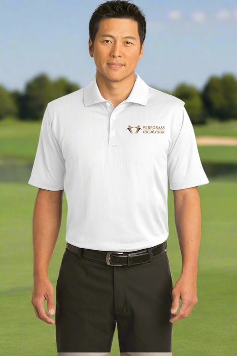 Custom Logo Embroidered Nike Dri-FIT UV Textured Golf Shirt - Tournamentshowroom.com