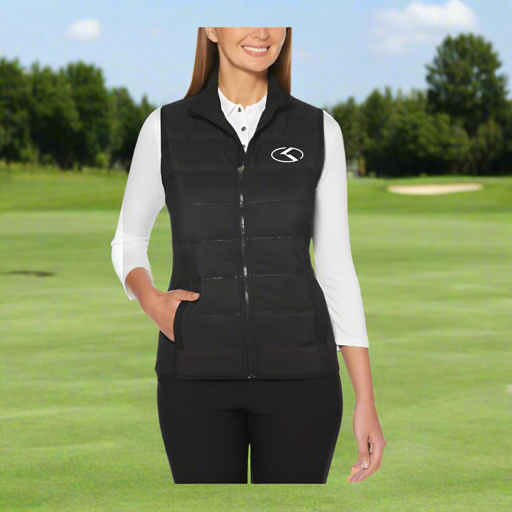 Custom Logo Embroidered Callaway Ladies Ultrasonic Quilted Vest - Tournamentshowroom.com