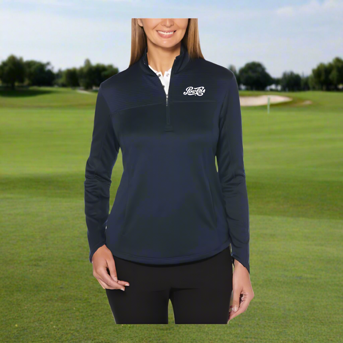 Custom Logo Embroidered Callaway Ladies Ottoman Fleece Pullover Shirt