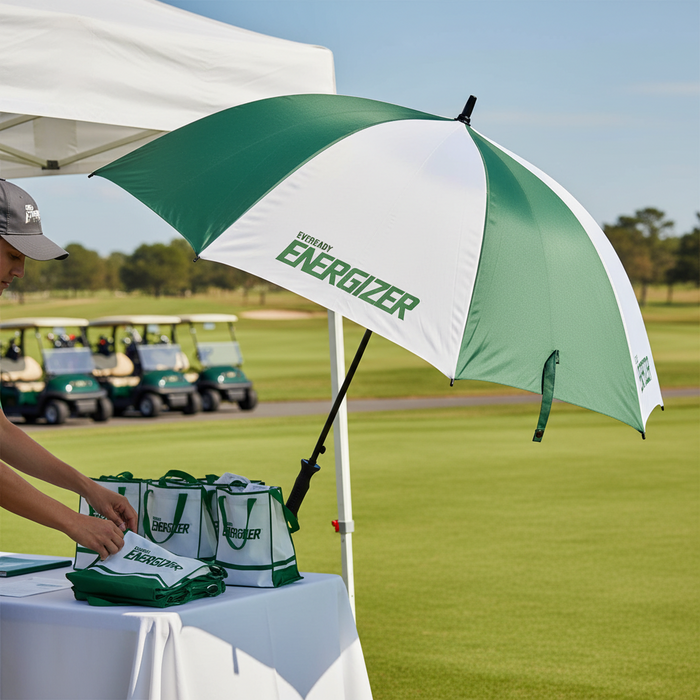 Custom Logo Classic 62" Golf Umbrella Windproof - Tournamentshowroom.com