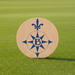 Jumbo Quarter Size Wooden Custom Printed Ball Marker - Tournamentshowroom.com