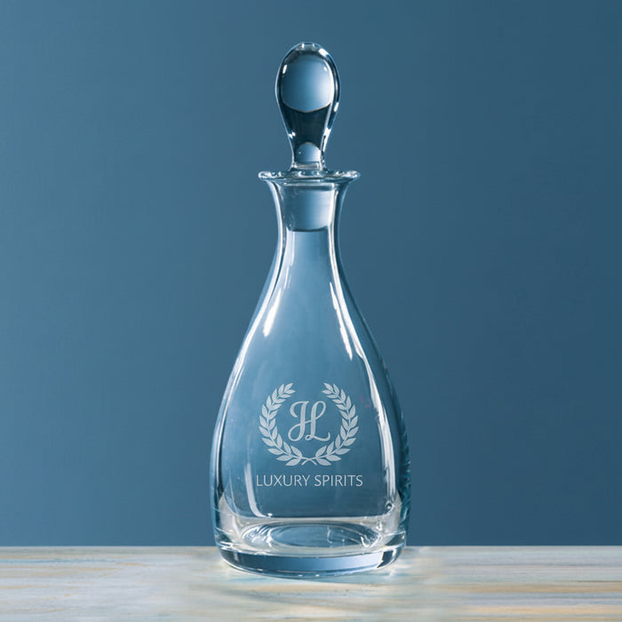 Custom Logo Classic 28 oz Wine Decanter-Tournamentshowroom.com