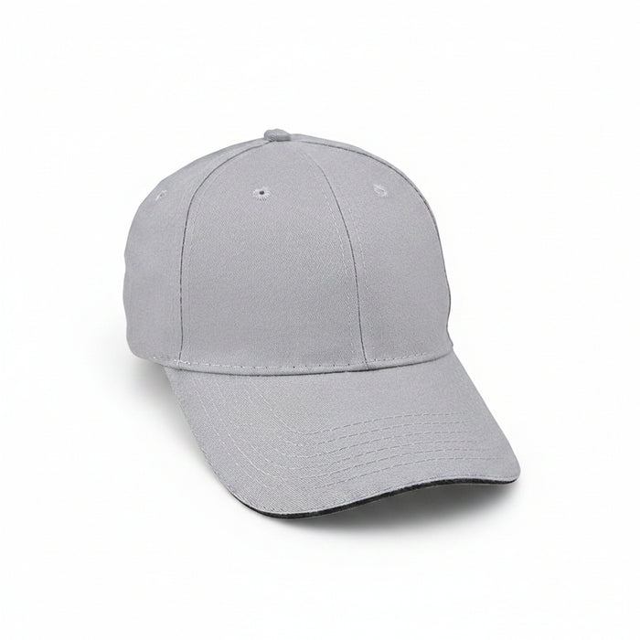 Brushed Cotton Sandwich Visor Golf Cap Embroidered with your Logo-Tournamentshowroom.com