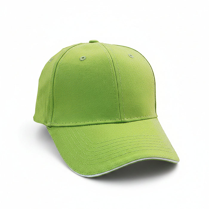 Brushed Cotton Sandwich Visor Golf Cap Embroidered with your Logo-Tournamentshowroom.com