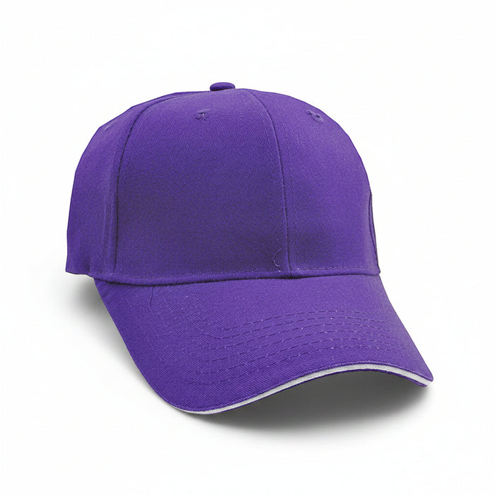 Brushed Cotton Sandwich Visor Golf Cap Embroidered with your Logo-Tournamentshowroom.com