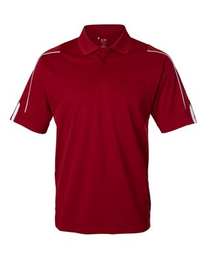 Custom Logo Embroidered Men's Adidas Golf Climalite 3-Stripe Cuff Sport Shirt