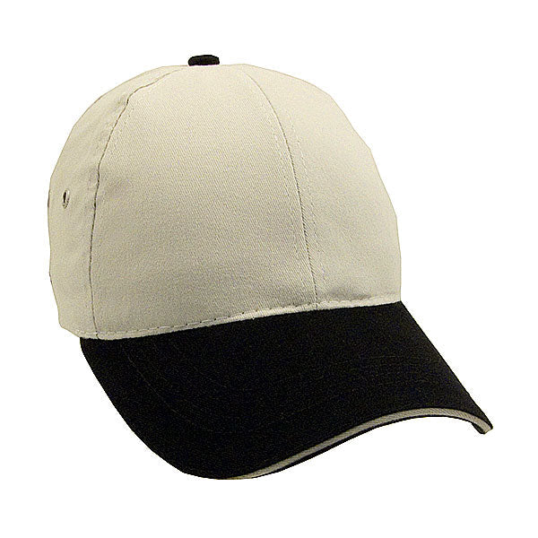 Two Tone Cotton Twill Sandwich Cap Embroidered with Your Logo