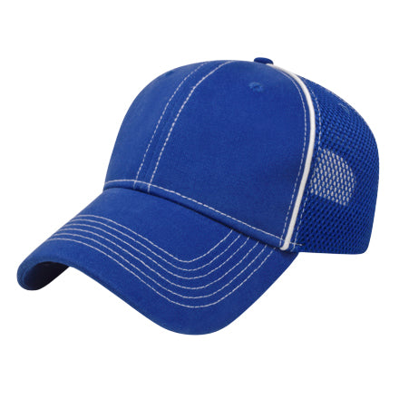 Custom Logo Double Mesh w/Piping Golf Cap