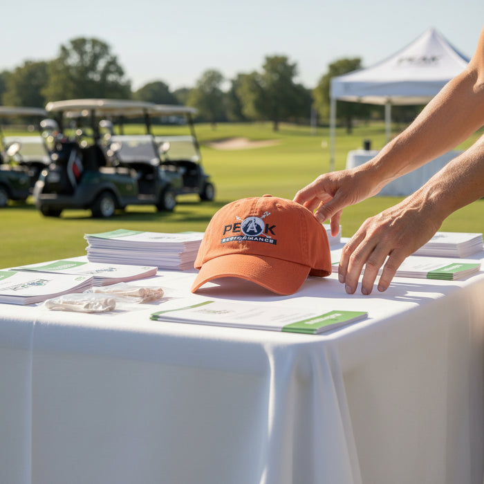 Washed Chino Twill Golf Cap Embroidered with Your Logo-Tournamentshowroom.com