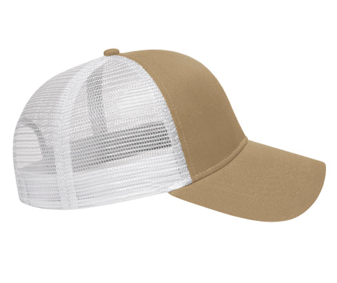 Custom Logo Two-Tone Mesh Back Golf Cap