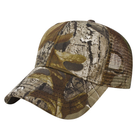 All Over Camo wMesh Back Golf Cap Embroidered with Your Logo