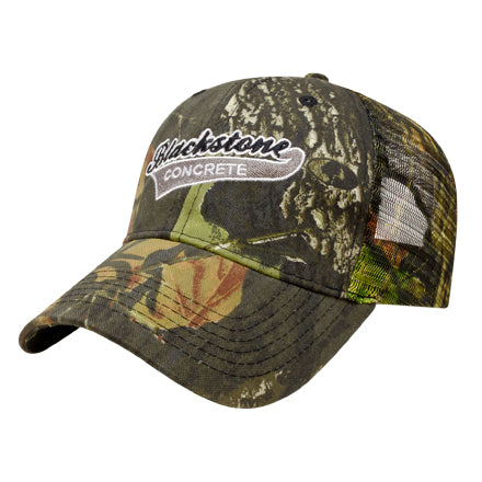 All Over Camo wMesh Back Golf Cap Embroidered with Your Logo