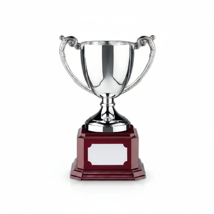 Custom Logo Endurance Trophy Award On Piano Wood Base-Tournamentshowroom.com