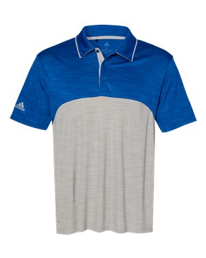 Custom Logo Embroidered Men's Adidas Colorblocked Melange Sport Shirt