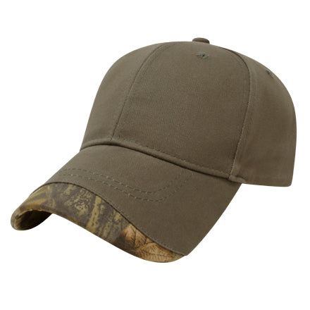 Visor Camo Accent Golf Cap Embroidered with Your Logo