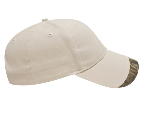 Visor Camo Accent Golf Cap Embroidered with Your Logo