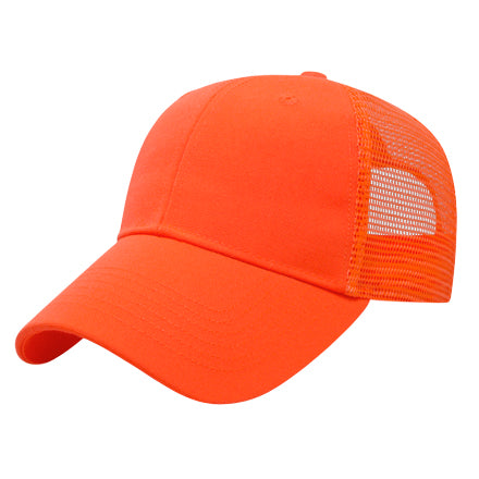 Custom Logo Solid Color Mesh Back Camo Golf Cap