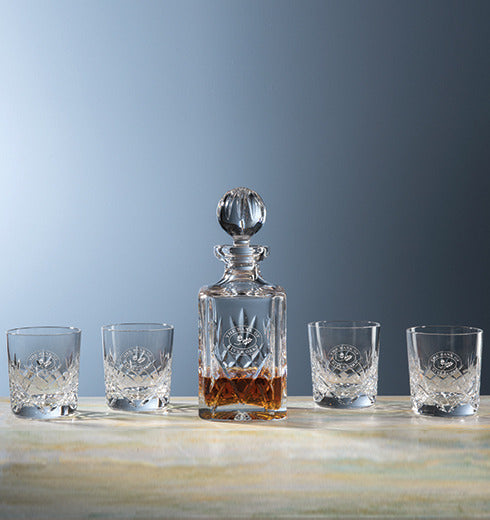 Director's Crystal Whiskey Set Etched with Your Logo