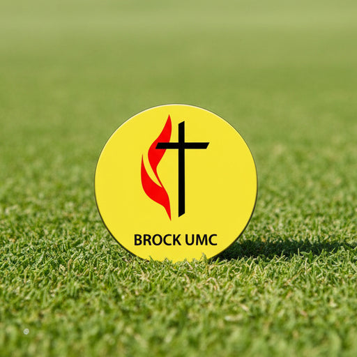 Custom Logo Quarter-Size Plastic Golf Ball Markers-Tournamentshowroom.com
