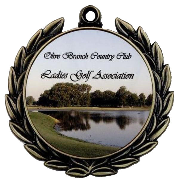 Full Color Round Metal Golf Bag Tag with your Logo