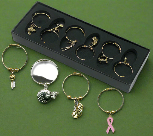 Budget Golf Wine Charms with your Logo-Tournamentshowroom.com
