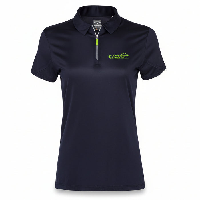 Custom Logo Embroidered Ladies' Tulip Sleeve Polo Shirt-Tournamentshowroom.com