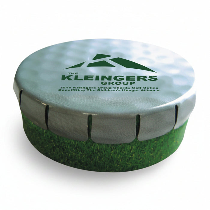 Custom Logo Round Golf Clicking Tin Breath Mints-Tournamentshowroom.com