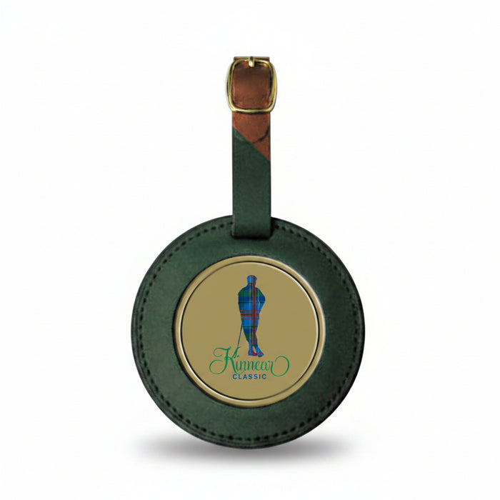Round Antique Brass Golf Bag Tag-Tournamentshowroom.com