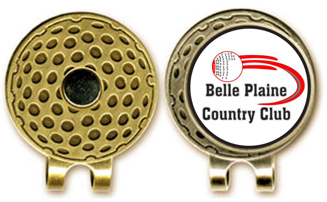 Custom Logo Round Magnetic Hat Clip with Ball Marker
