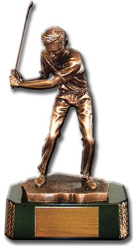 Custom Golfer Action Awards w/ 11" Figure Engraved with Your Logo