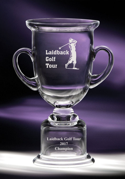 Custom Etched Logo Corporate Adirondack Golf Trophy Cup