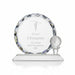Custom Logo Carved Golf Trophy Round Crystal-Tournamentshowroom.com