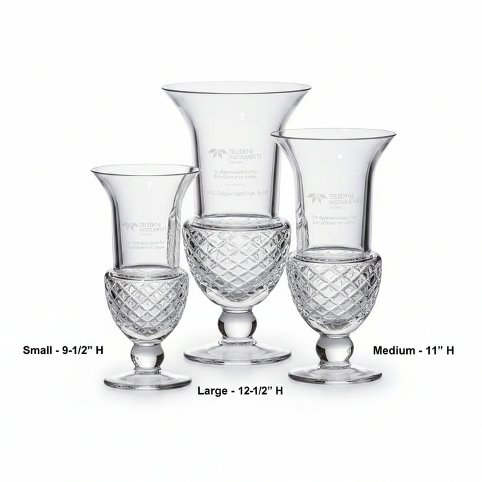 Custom Logo Sullivan Trophy Vase-Tournamentshowroom.com
