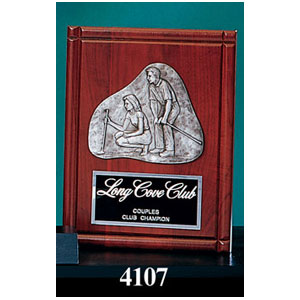 Custom Logo Engraved Mixed Pairing Pewter Engraved Golf Plaques
