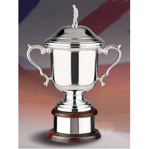 Silverplated Engraved Golf Trophy