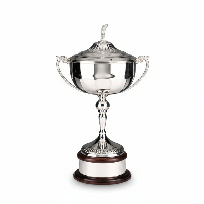 GOLF SUPREME WINNER"S LOVING CUP W/LID, SILVERPLATE, 22"-Tournamentshowroom.com