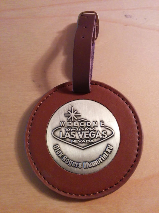Round Leather Golf Bag Tag