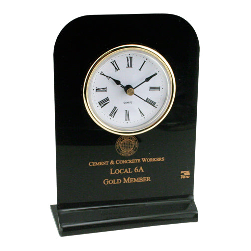 Custom Logo US Made Acrylic Desk Clock