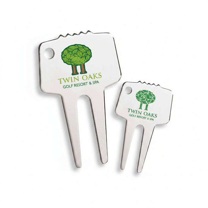 Golf Silver Tone Divot Repair Tool-Tournamentshowroom.com