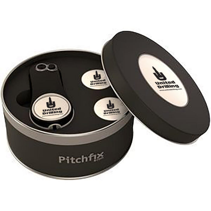 Custom Logo Pitchfix Fusion 2.5 Tin with Two Extra Ball Markers
