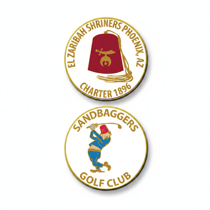 Golf Dual Side Personalized Ball Marker-Tournamentshowroom.com