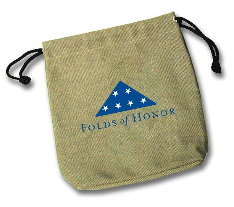 Custom Logo Canvas Valuables Pouch with Embroidered Logo