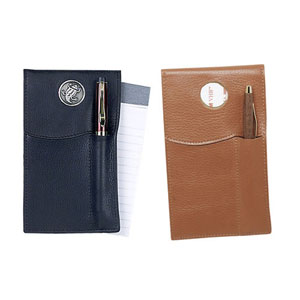 Imprinted Golf Gift Leather Notepad