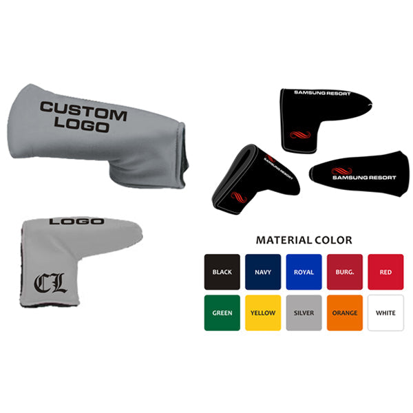 Custom Logo Leatherette Golf Velcro Closure Putter Cover